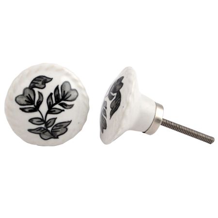 Pansies Flower Flat Knob
